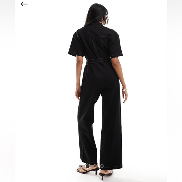 & OTHER STORIESShort-Sleeve Utility Jumpsuit - Picture 3 of 6